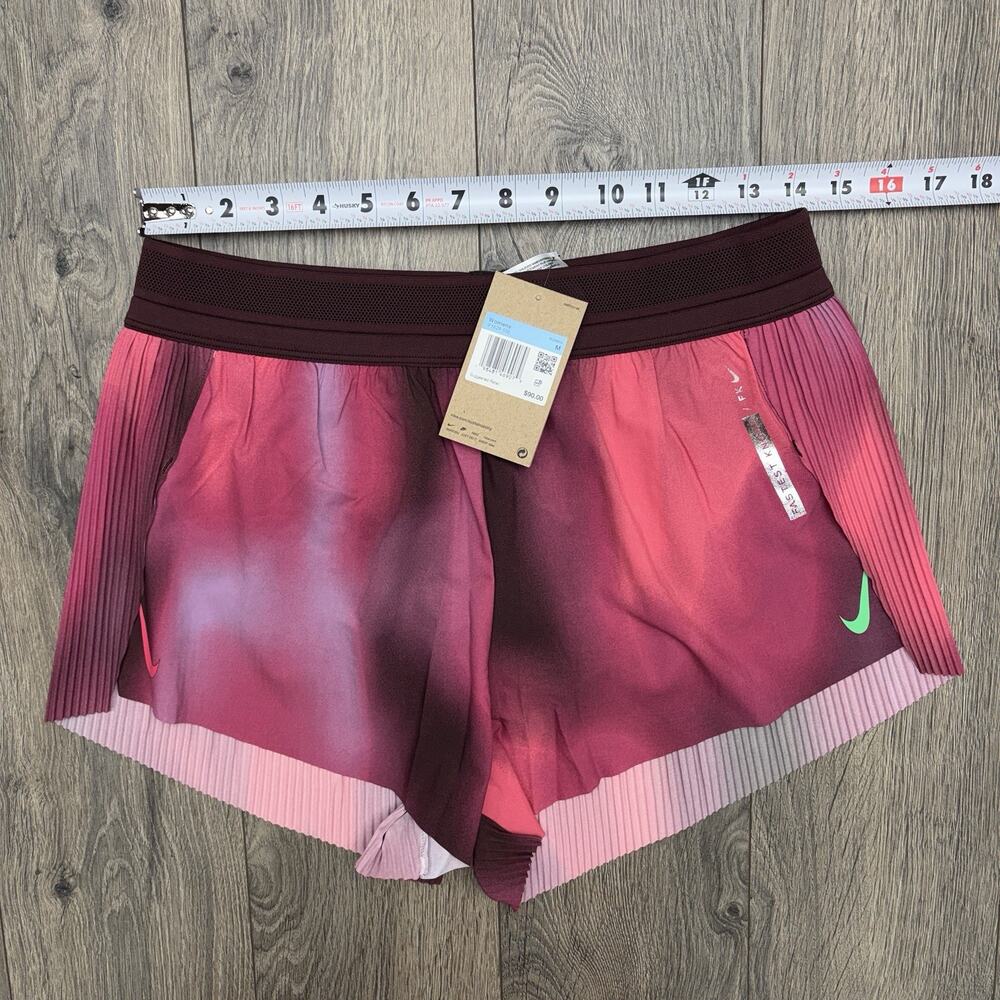 Nike Running Shorts Medium Womens Pink Faith Kipyegon 3" Aero Swift Mid Rise - Picture 6 of 16